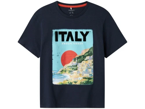 Name It t-shirt navy blazer med Italien print